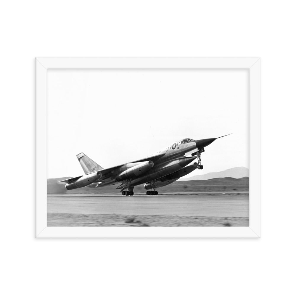 B-58 Hustler Take-Off Framed poster - I Love a Hangar