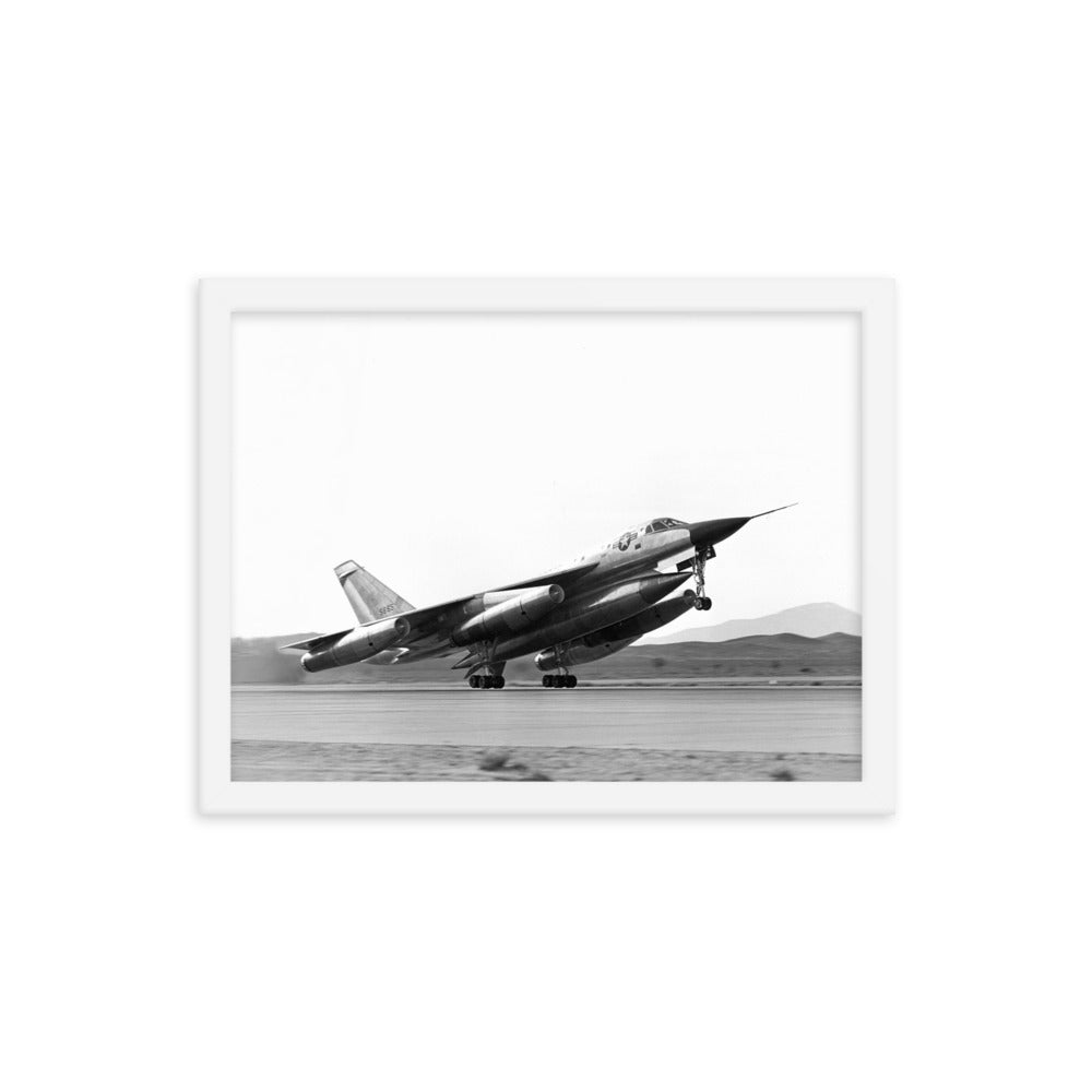 B-58 Hustler Take-Off Framed poster - I Love a Hangar