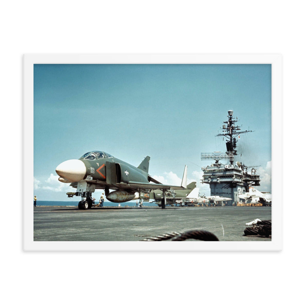 F-4G Camouflaged Phantom Framed poster - I Love a Hangar