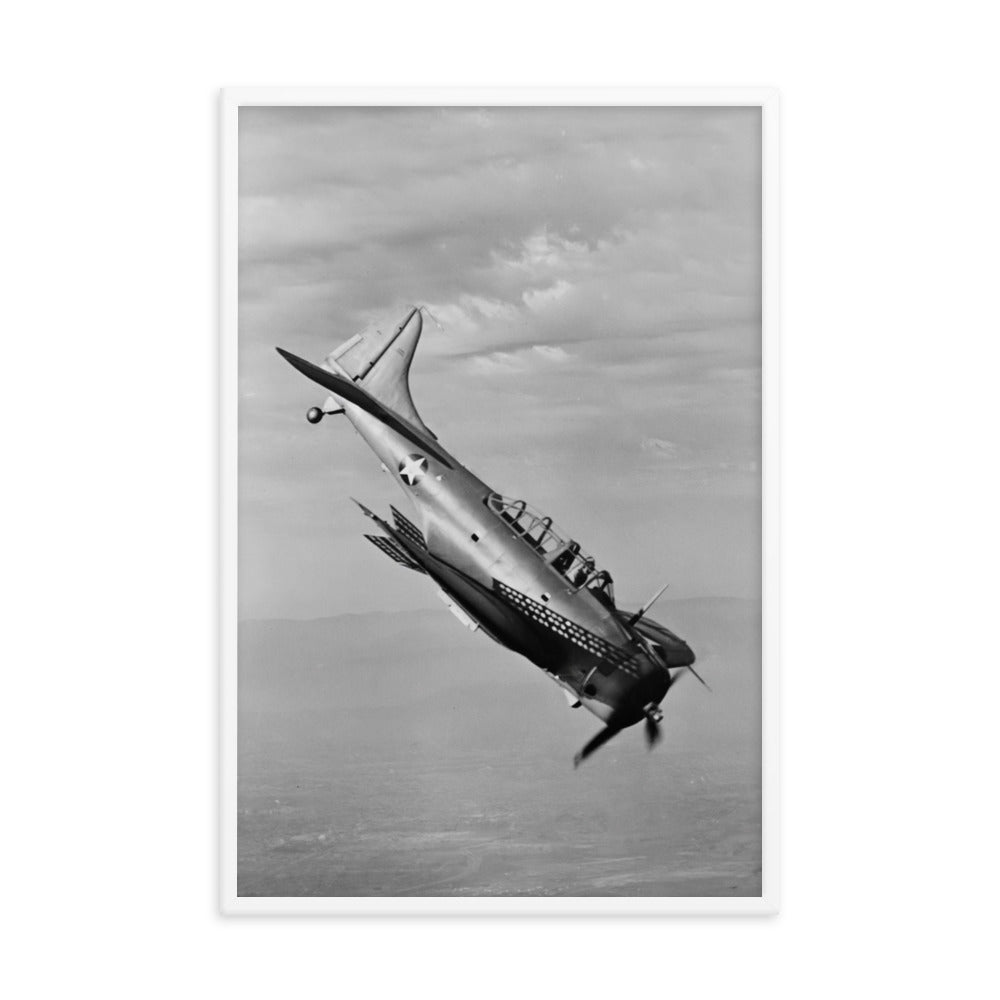 A-24 Banshee Framed poster - I Love a Hangar