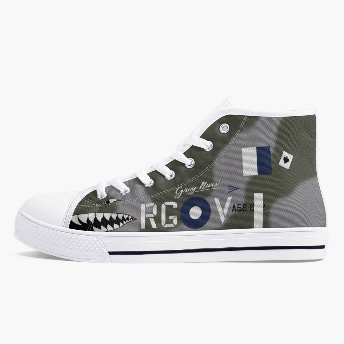 Spitfire "RG-V" High Top Canvas Shoes - I Love a Hangar