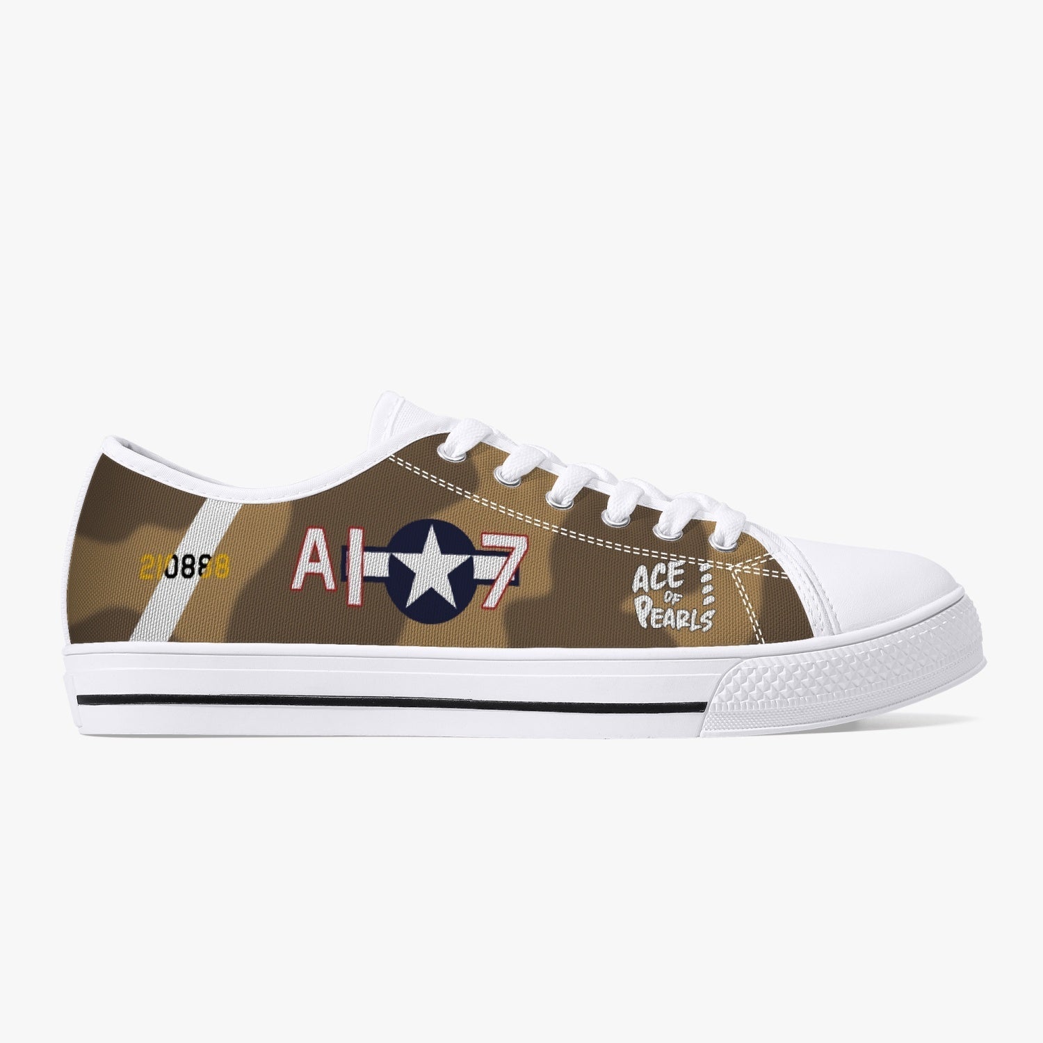 P-40 "Ace of Pearls" Low Top Canvas Shoes - I Love a Hangar