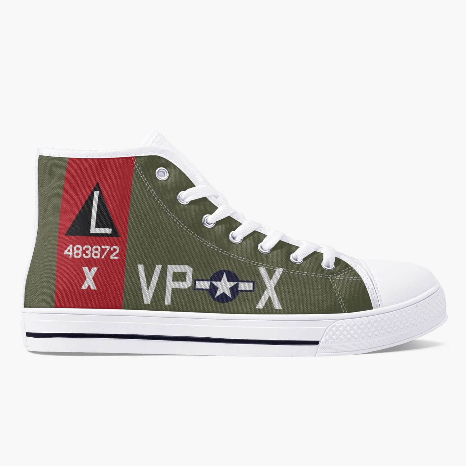 B-17 "Texas Raiders" High Top Canvas Shoes - I Love a Hangar