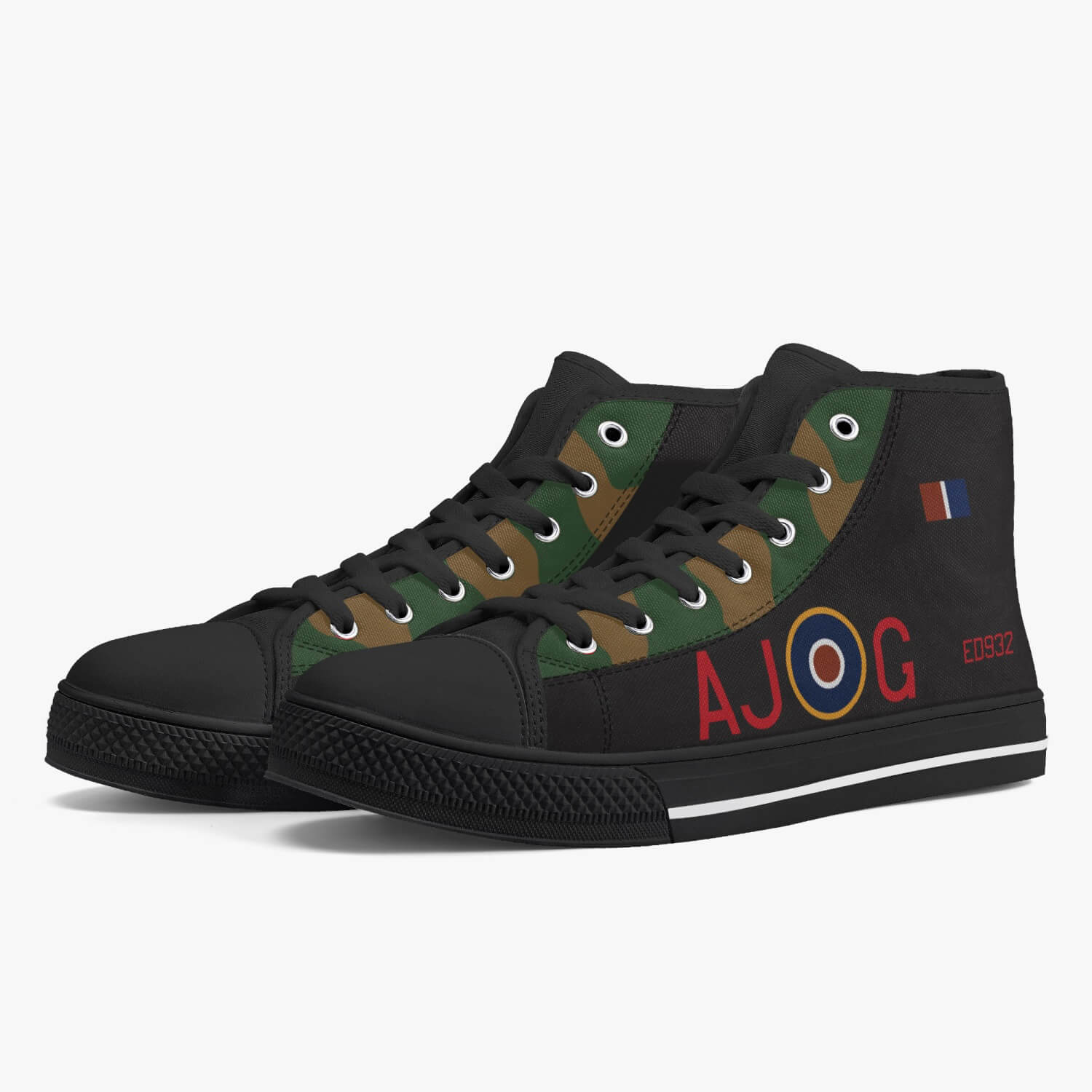 Lancaster "AJ-G" High Top Canvas Shoes - I Love a Hangar