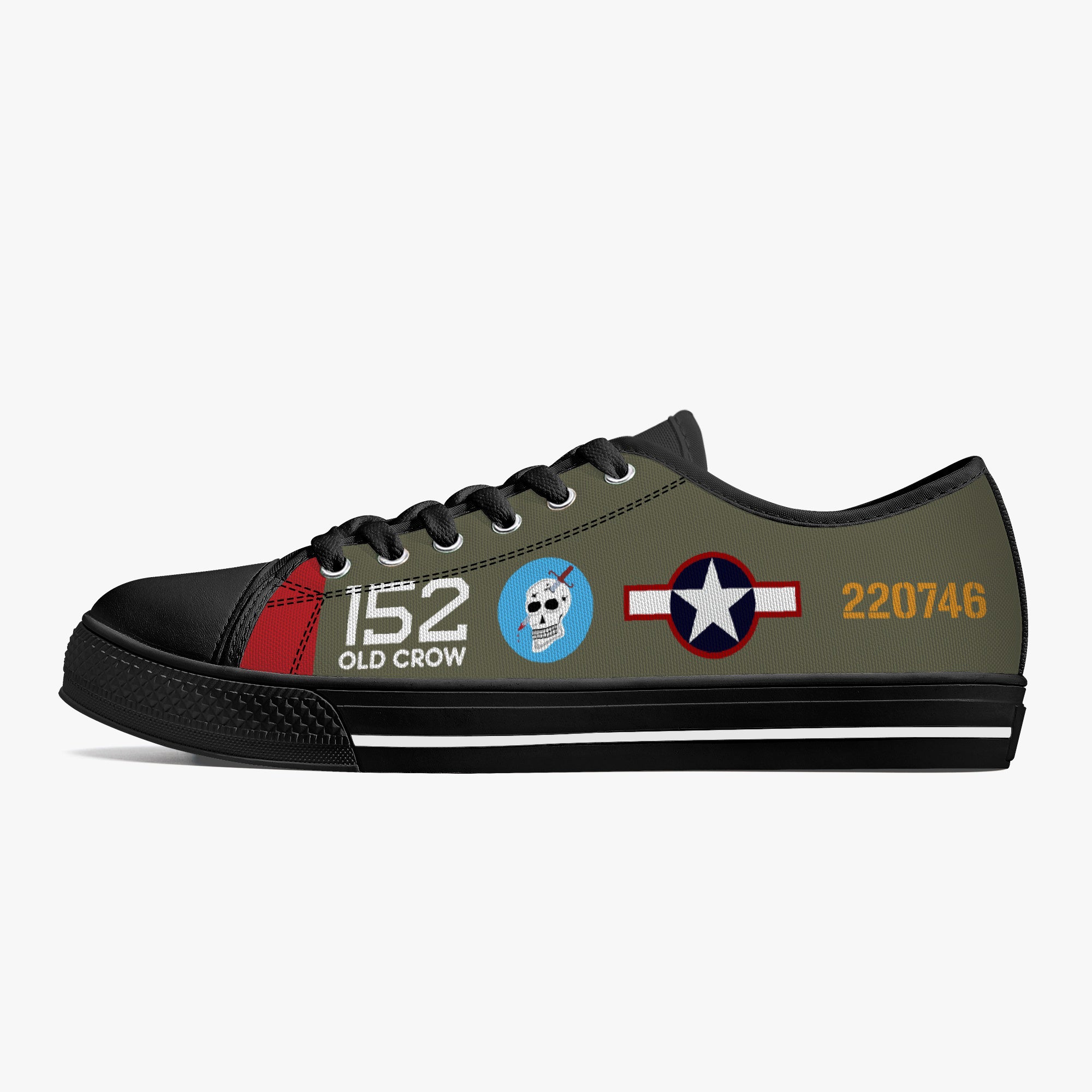 P-39 “Old Crow” Low Top Canvas Shoes