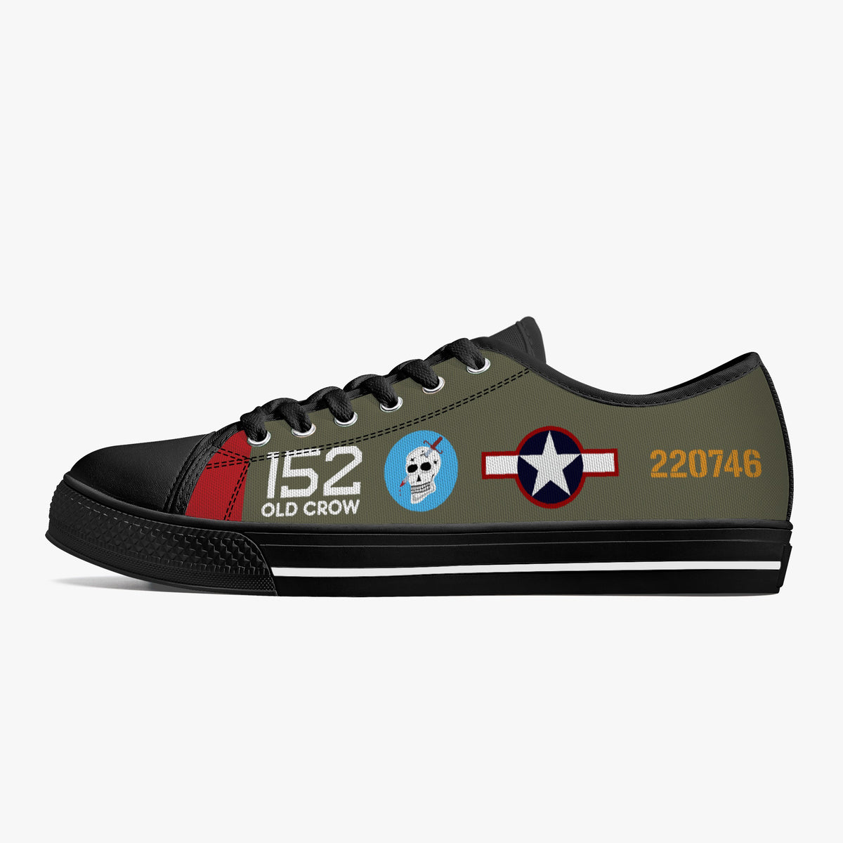 P-39 “Old Crow” Low Top Canvas Shoes - I Love a Hangar