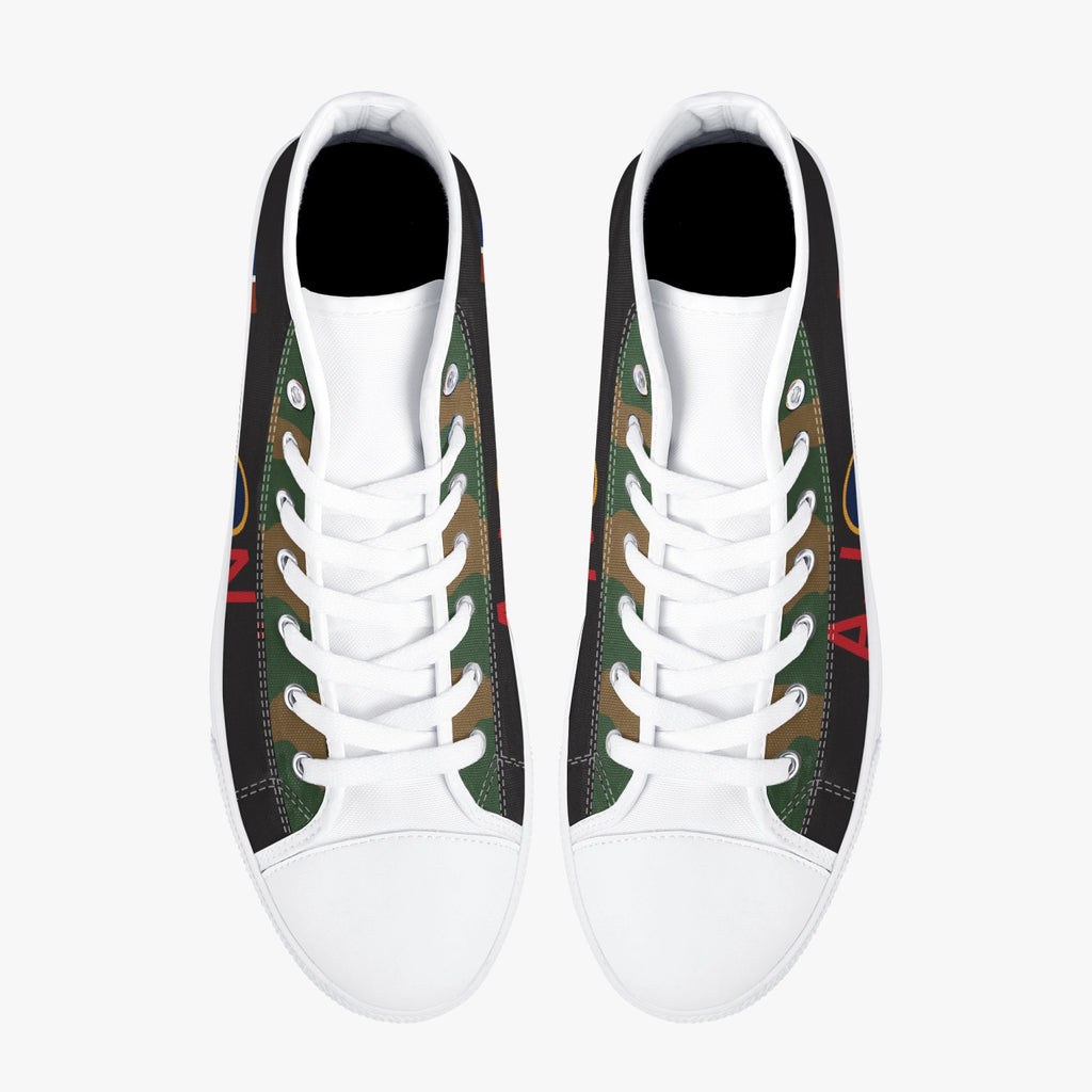 Lancaster "AJ-N"  High Top Canvas Shoes - I Love a Hangar