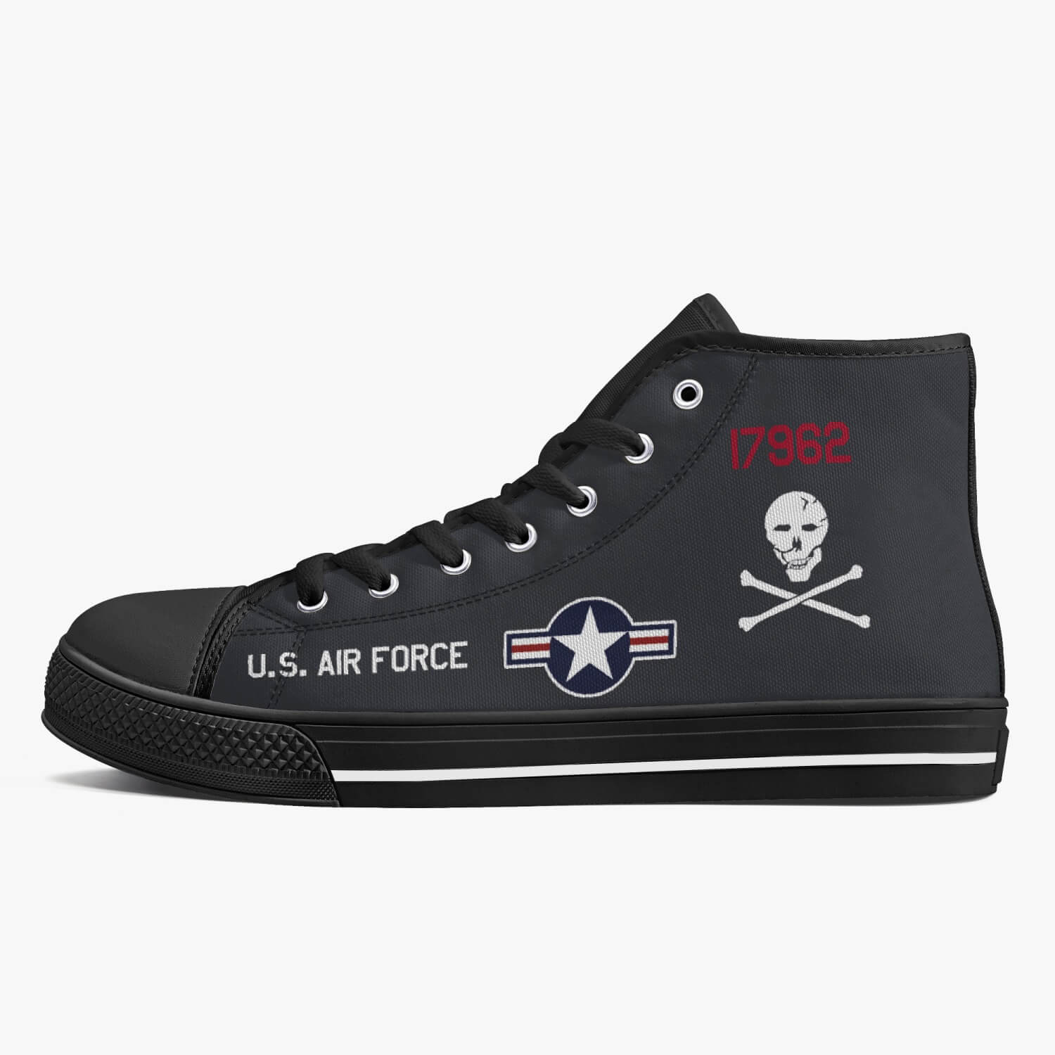 SR-71 "Blackbird" (61-7962) High Top Canvas Shoes - I Love a Hangar