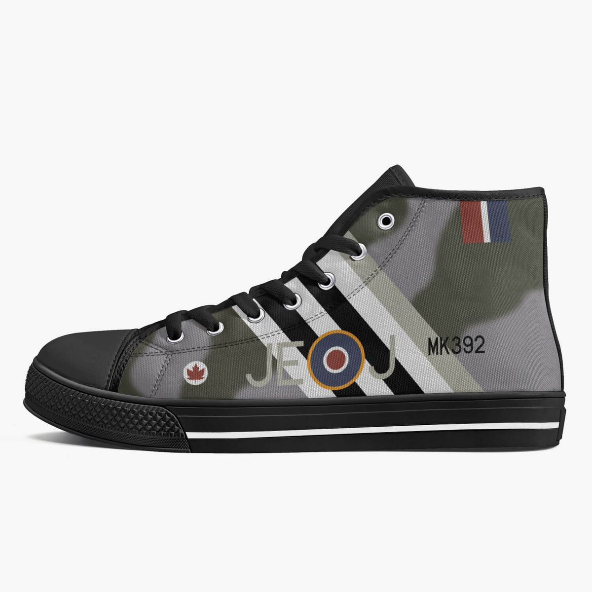Spitfire "JE-J" (MK392) High Top Canvas Shoes - I Love a Hangar