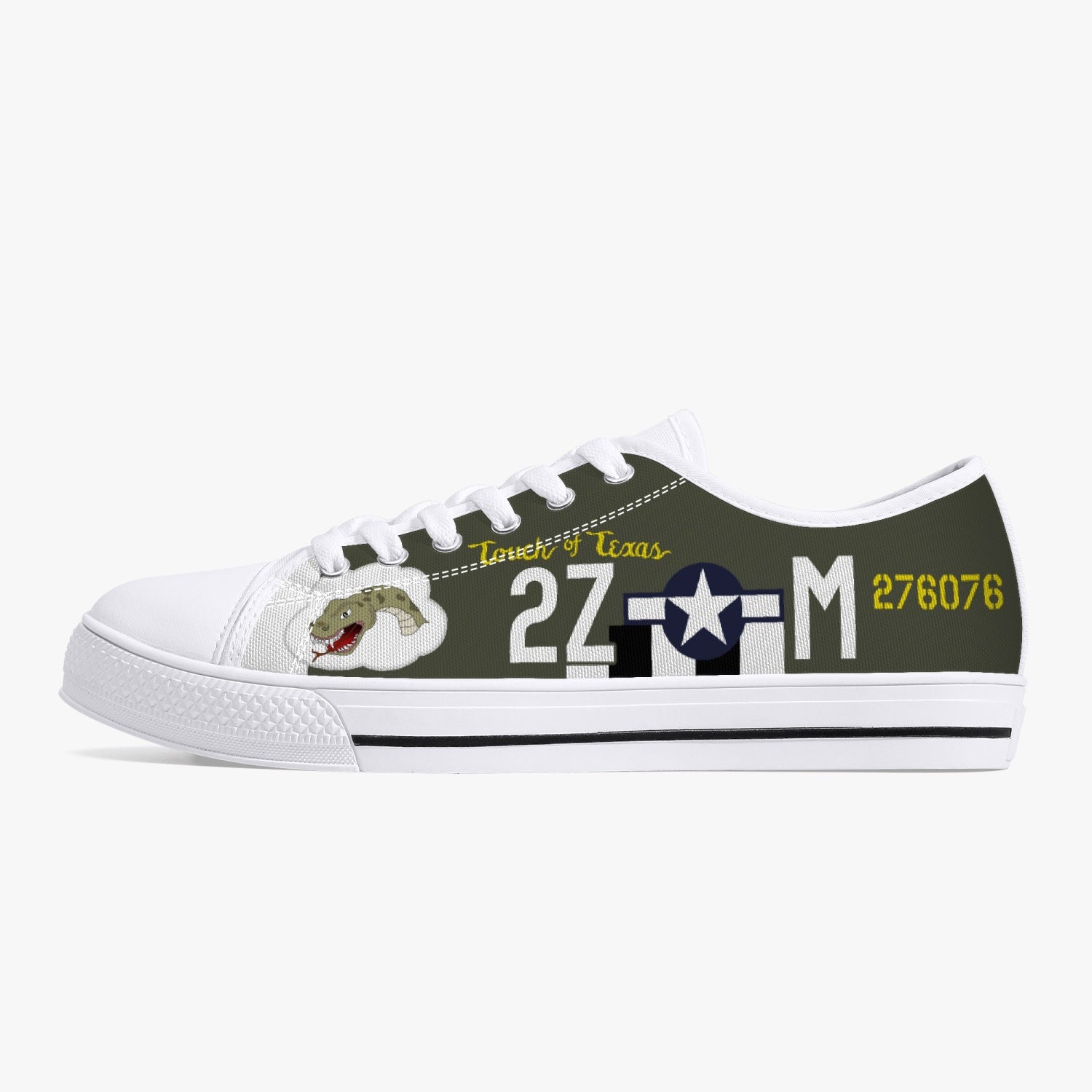 P-47 "Touch of Texas" Low Top Canvas Shoes - I Love a Hangar