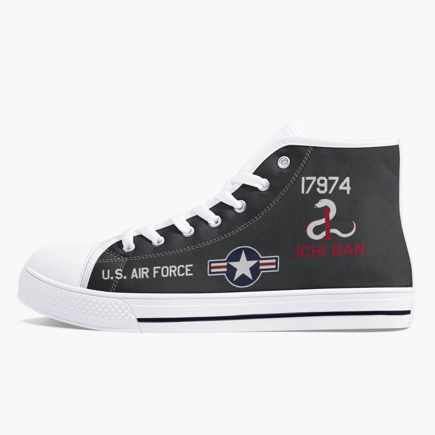 SR-71 "Blackbird" (61-7974) High Top Canvas Shoes - I Love a Hangar