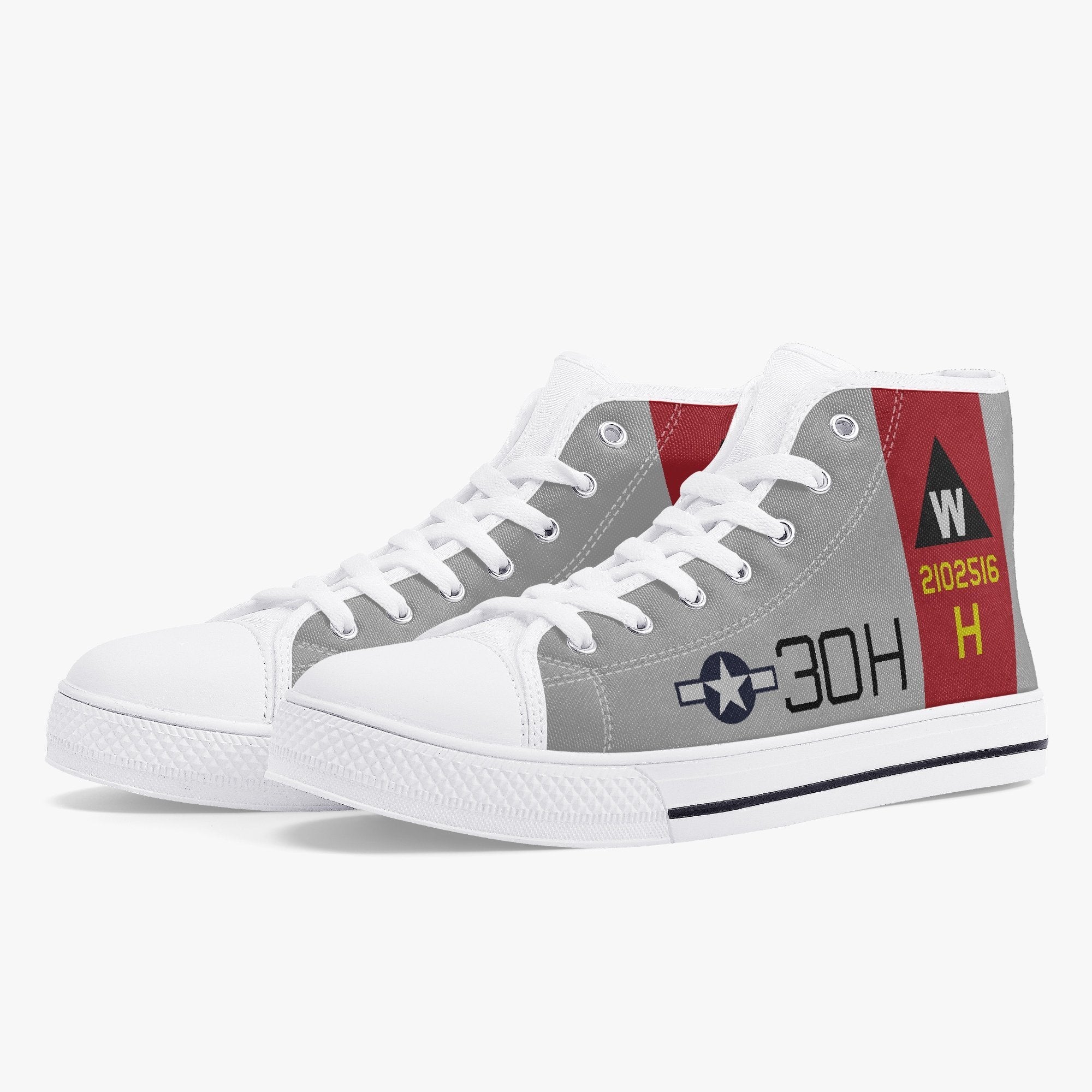 B-17 "Bronx Bomber I" High Top Canvas Shoes - I Love a Hangar