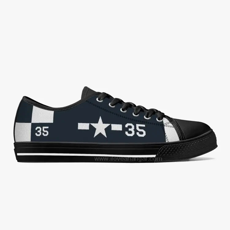 F6F "White 35" Low Top Canvas Shoes - I Love a Hangar