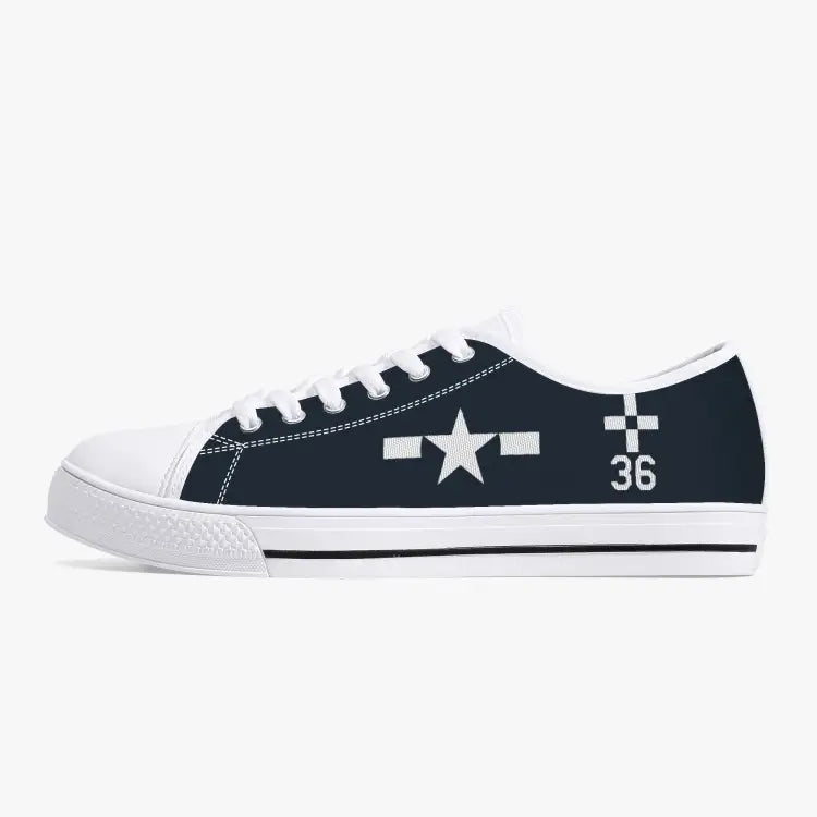 F6F "White 36" Low Top Canvas Shoes - I Love a Hangar