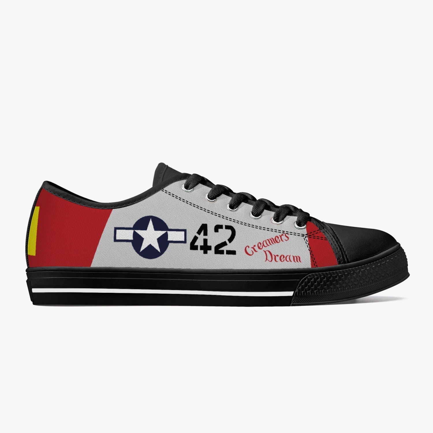 P-51 "Creamer's Dream" Low Top Canvas Shoes - I Love a Hangar