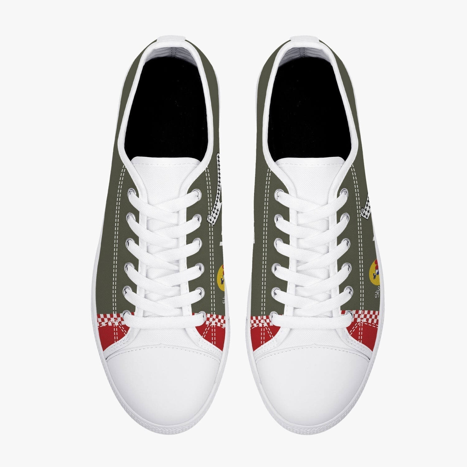 P-51 "Shangri-La" Low Top Canvas Shoes - I Love a Hangar