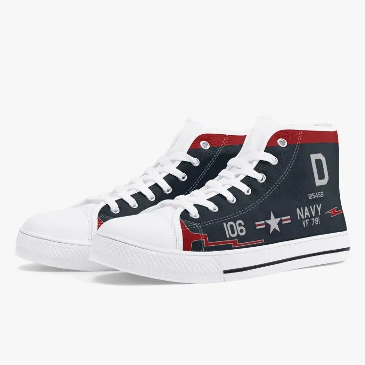 F9F-5 Panther "D106" High Top Canvas Shoes - I Love a Hangar