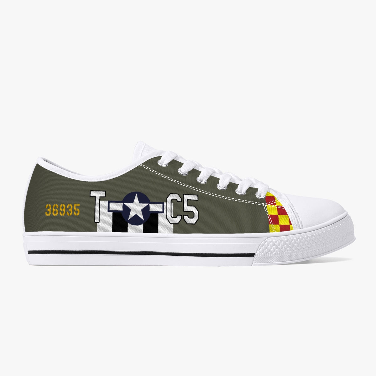 P-51 "Hurry Home Honey" Low Top Canvas Shoes - I Love a Hangar