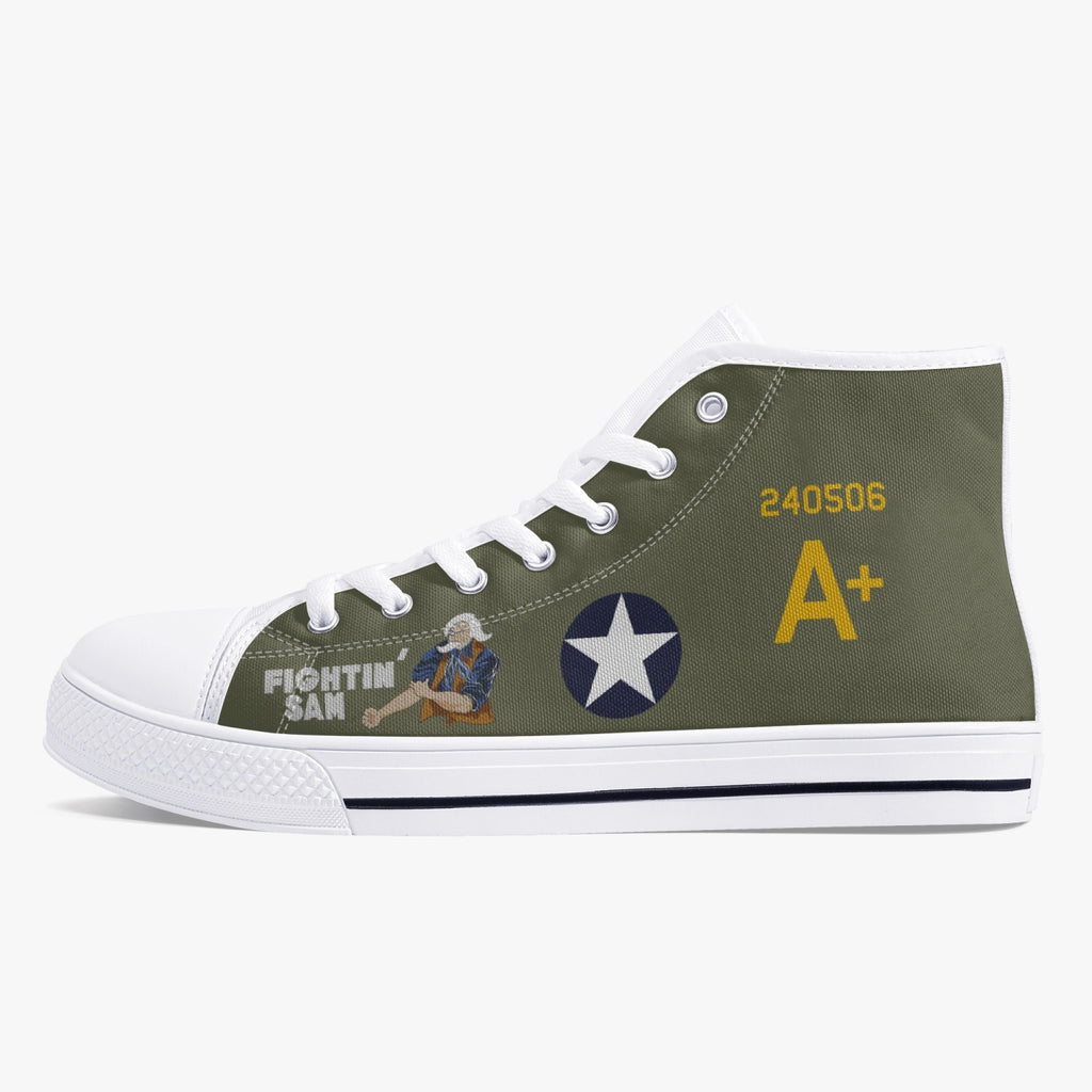 B-24 "Fightin' Sam" High Top Canvas Shoes - I Love a Hangar