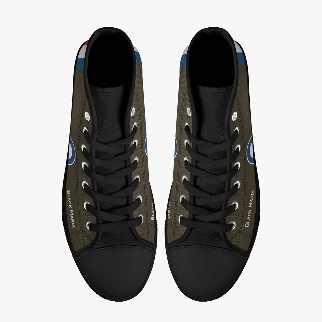 Sopwith Triplane ‘Black Maria’ High Top Canvas Shoes - I Love a Hangar