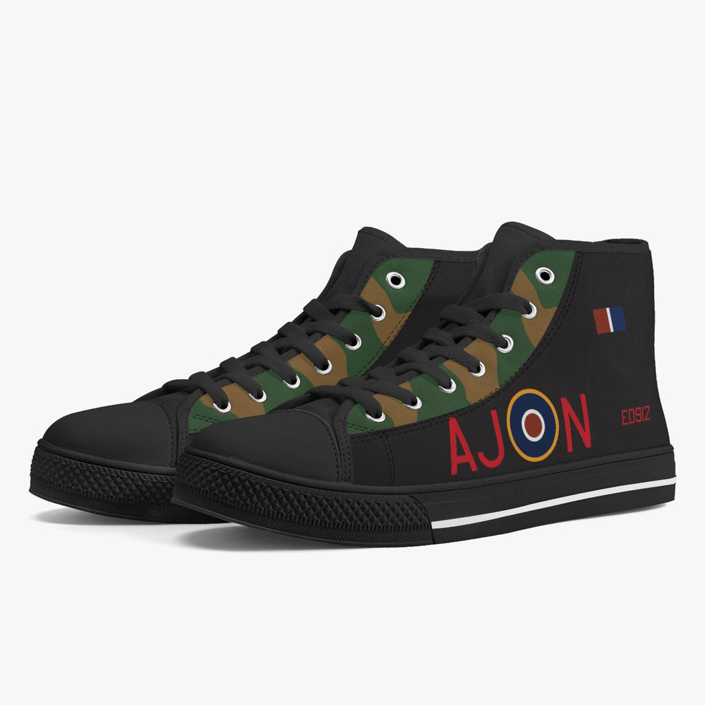 Lancaster "AJ-N"  High Top Canvas Shoes - I Love a Hangar