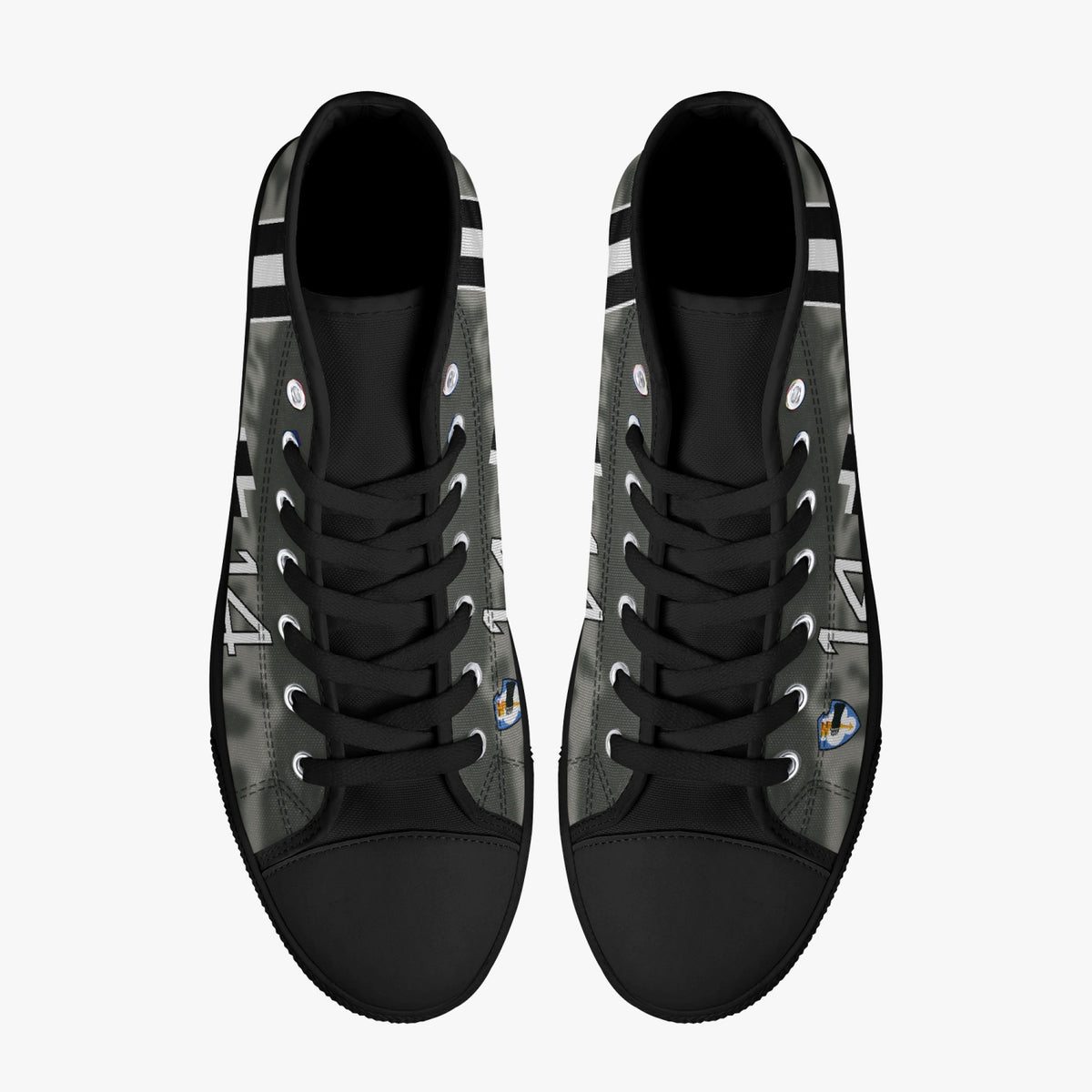 Fw-190 "White 14" High Top Canvas Shoes - I Love a Hangar