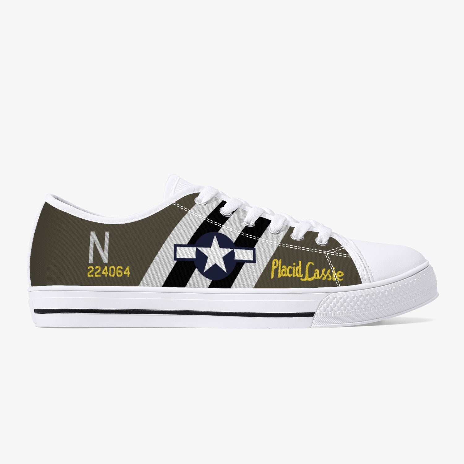 C-47 "Placid Lassie" Low Top Canvas Shoes