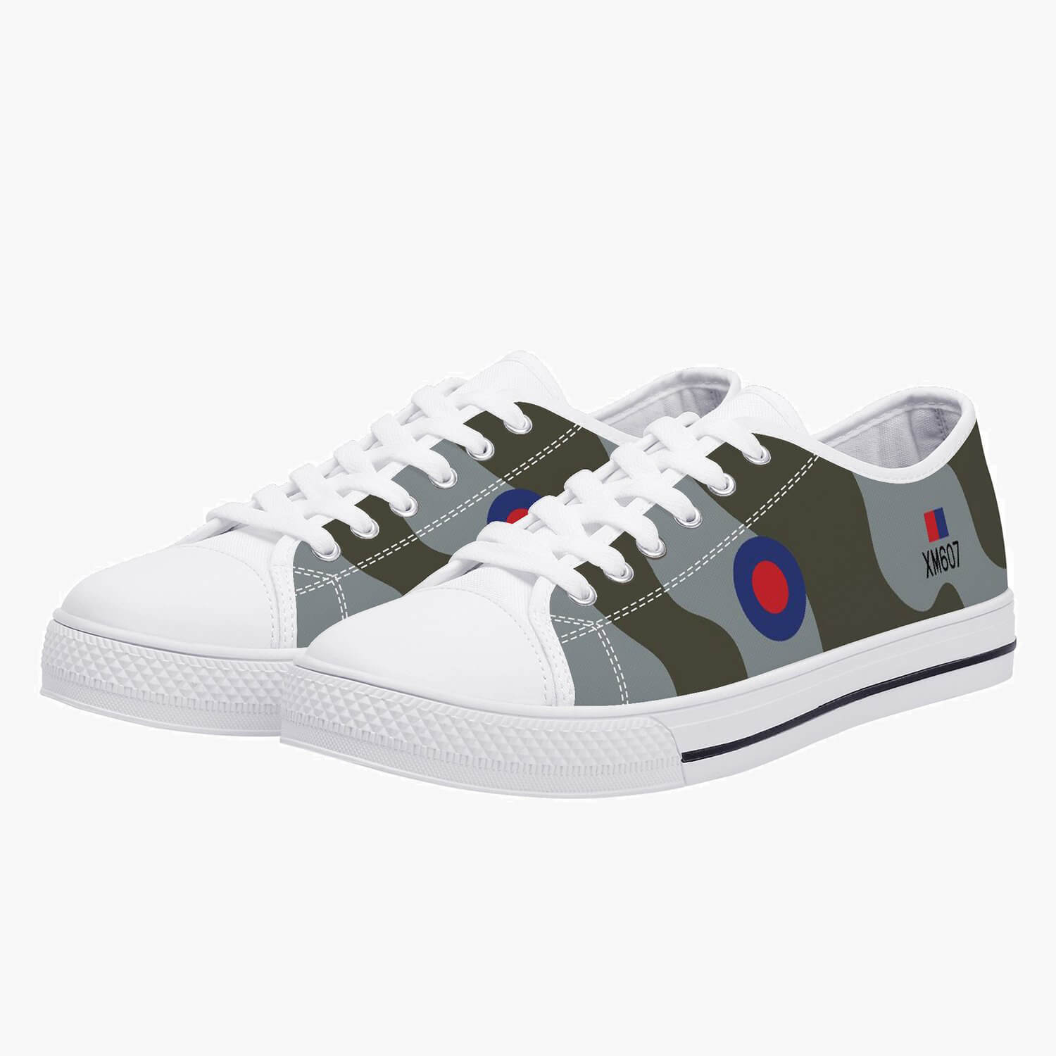 Avro Vulcan #607 Low Top Canvas Shoes