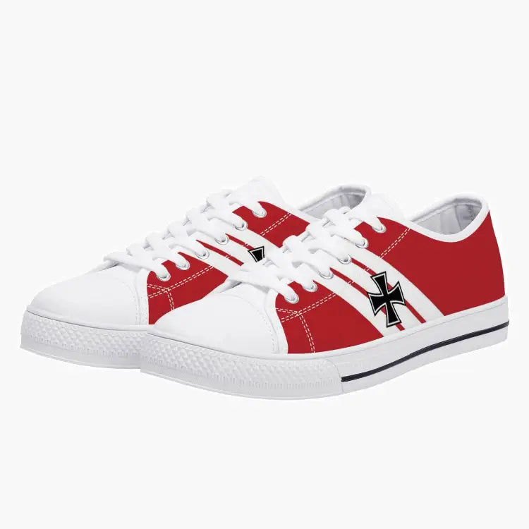 Fokker Dr.I "Red Baron" Low Top Canvas Shoes - I Love a Hangar