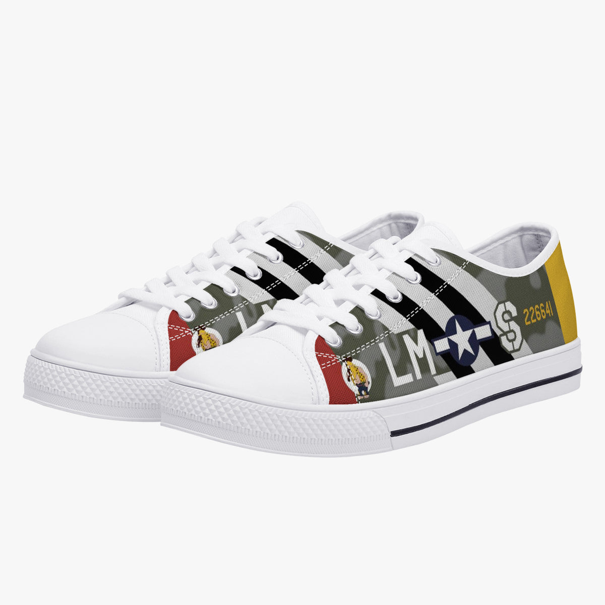 P-47 "Hairless Joe" Low  Top Canvas Shoes - I Love a Hangar