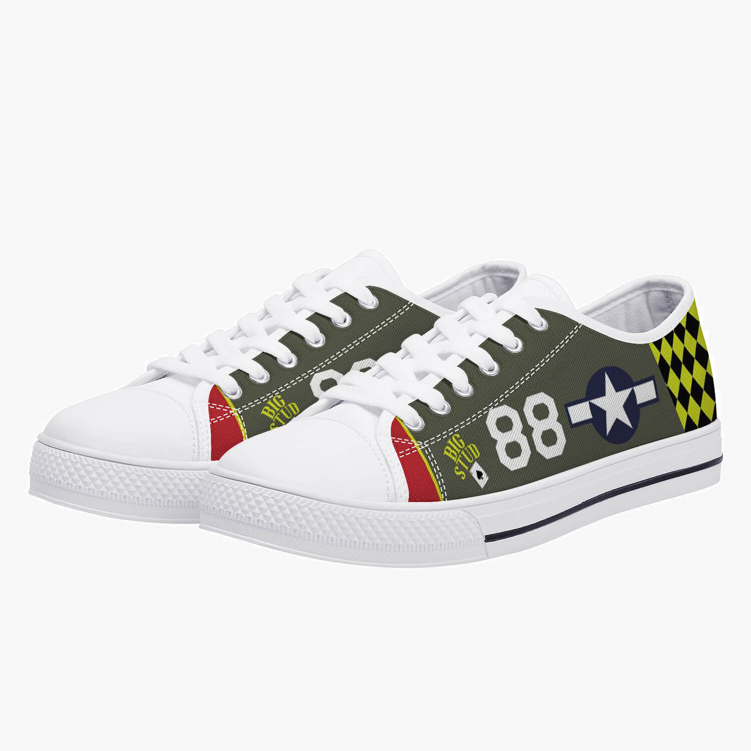 P-47 "Big Stud" Low Top Canvas Shoes - I Love a Hangar