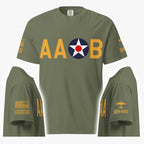 Custom USAAF Markings Short-Sleeve Heavyweight T-Shirt - I Love a Hangar