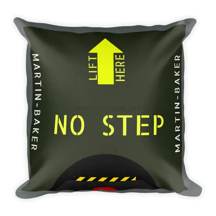 Martin-Baker Inspired Ejection Seat Pillow - Single Side Print - I Love a Hangar