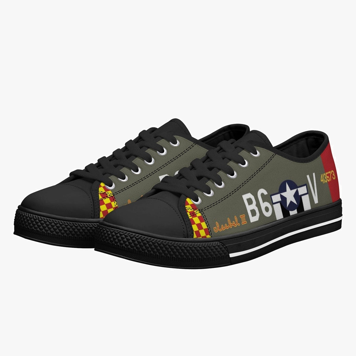 P-51 "Isabel III" Low Top Canvas Shoes - I Love a Hangar