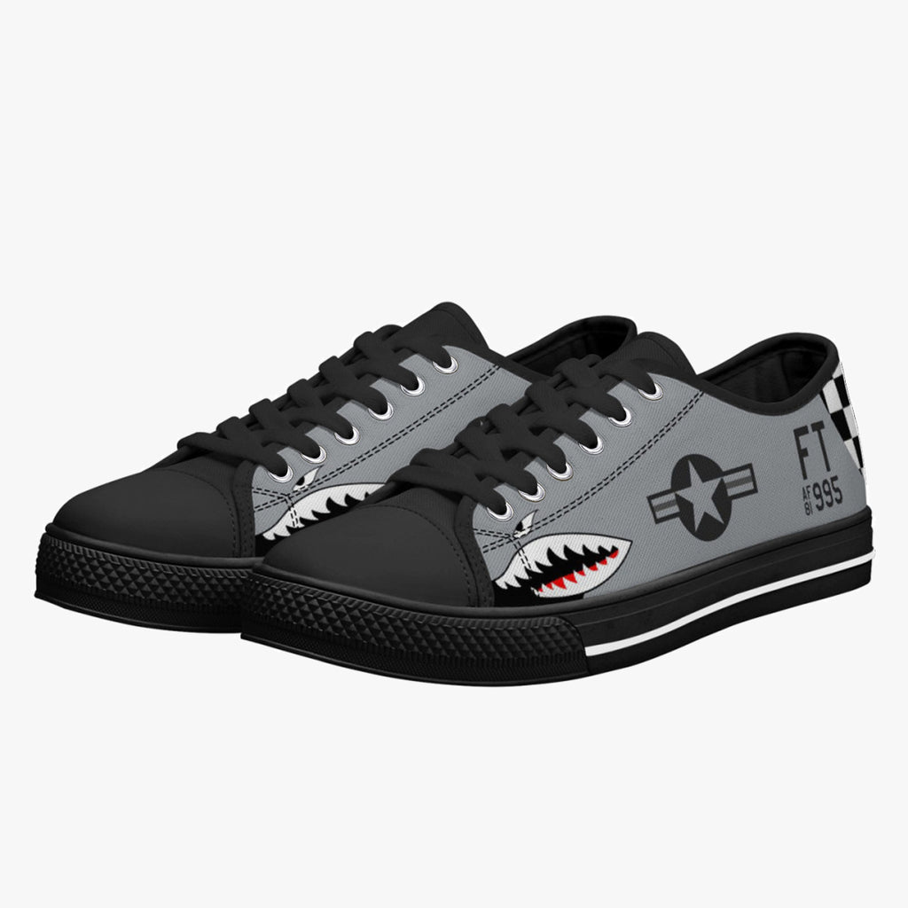 A-10 "Tigers Sharks" Low Top Canvas Shoes - I Love a Hangar