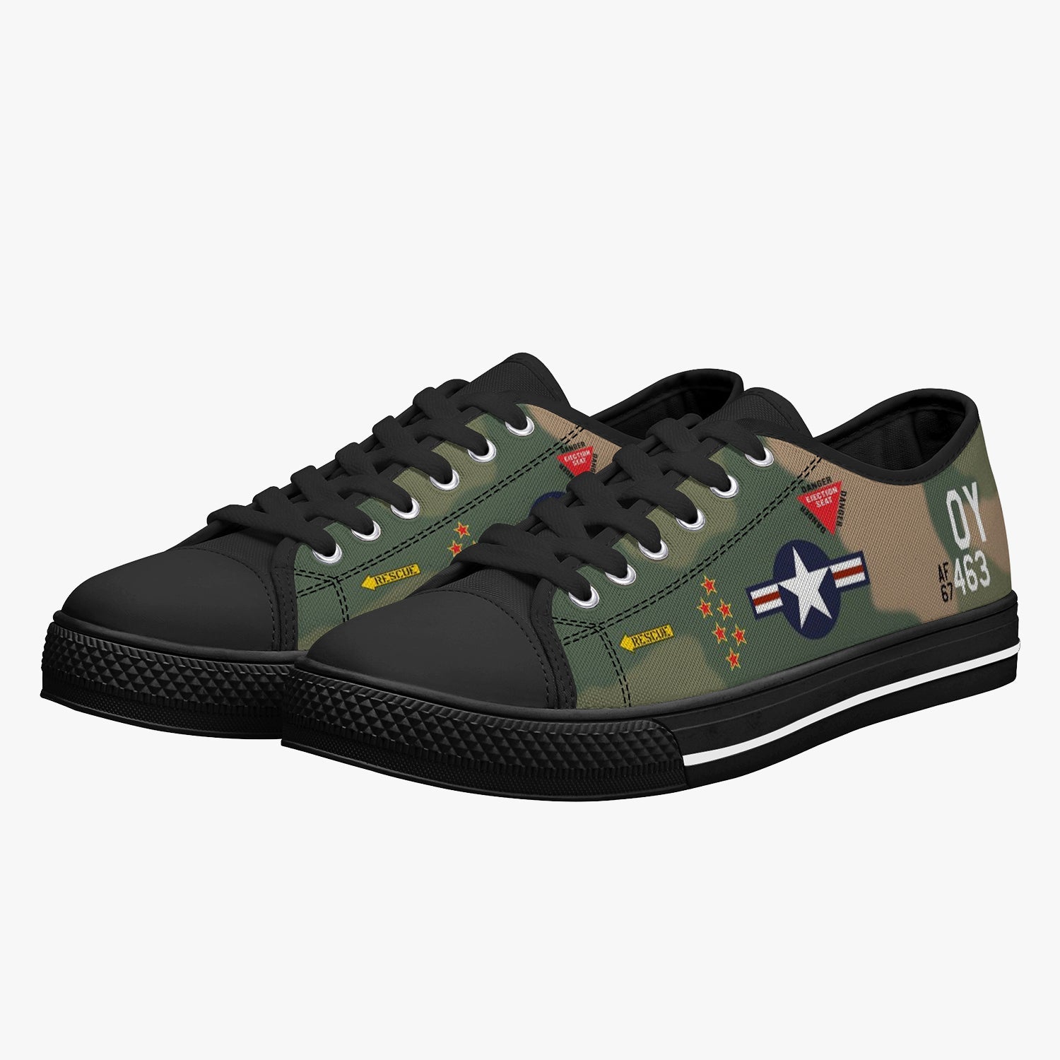 F-4 Phantom "Buick 01" Low Top Canvas Shoes - I Love a Hangar