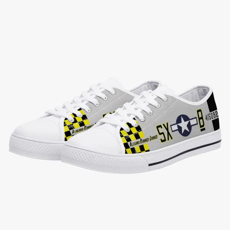 P-51 "Alabama Rammer Jammer" Low Top Canvas Shoes - I Love a Hangar