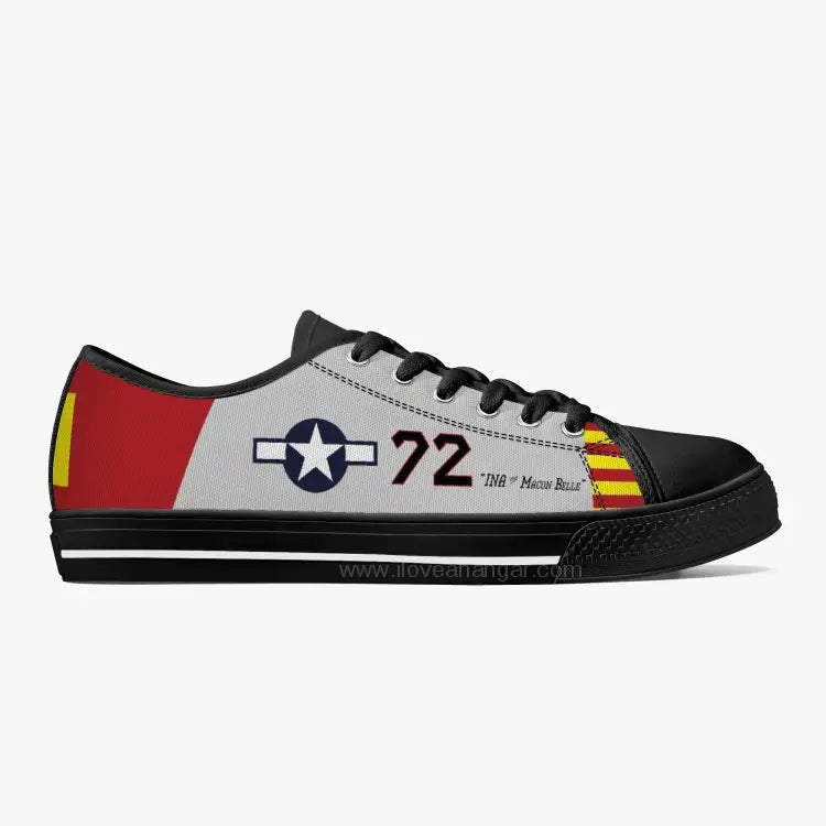 P-51 "Ina The Macon Belle" Low Top Canvas Shoes - I Love a Hangar