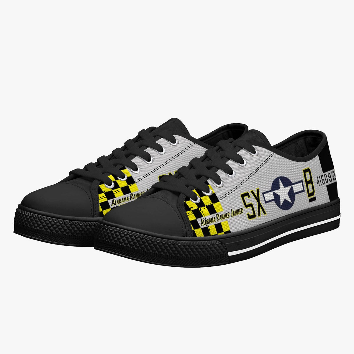 P-51 "Alabama Rammer Jammer" Low Top Canvas Shoes - I Love a Hangar