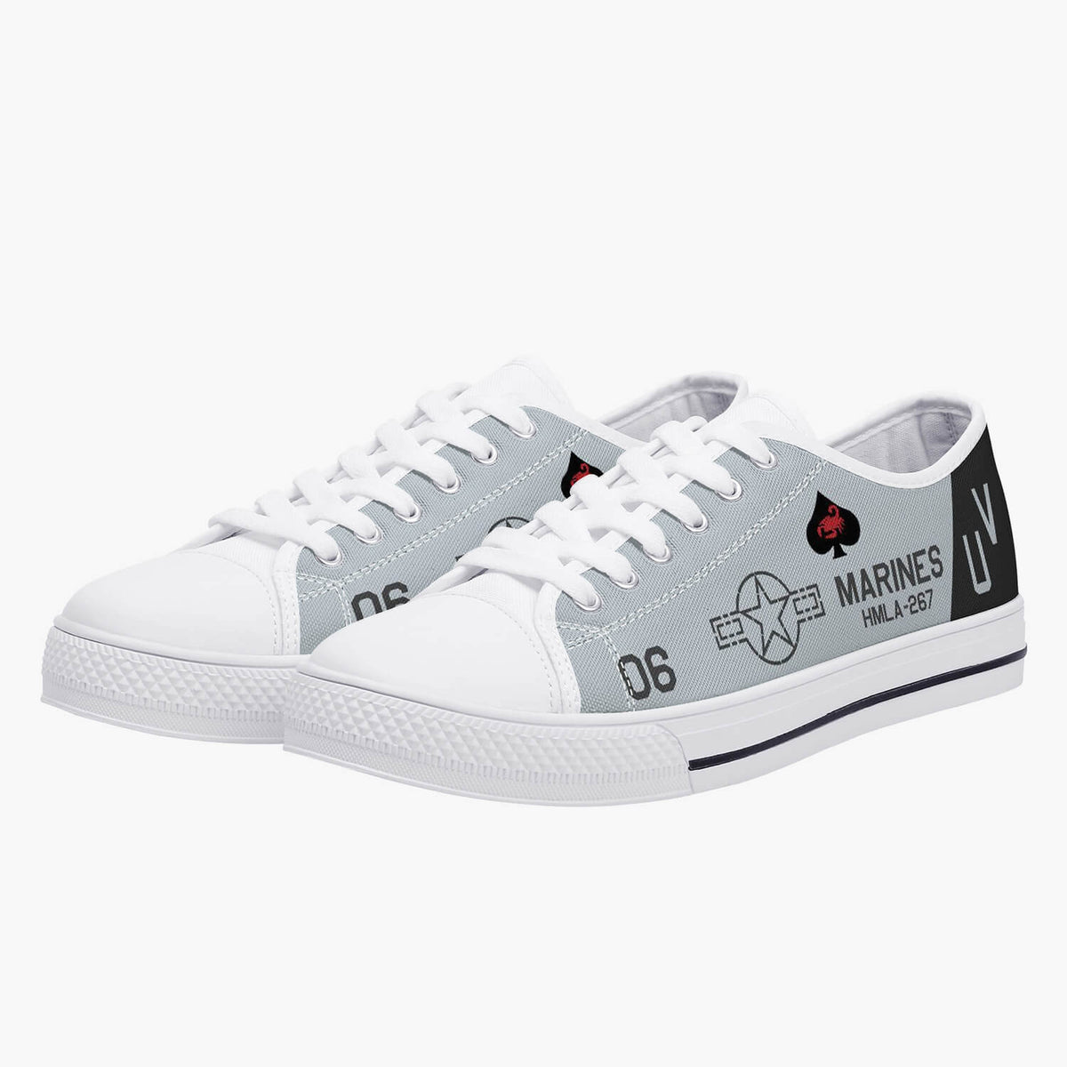 HMLA-267 "Stingers" Low Top Canvas Shoes - I Love a Hangar