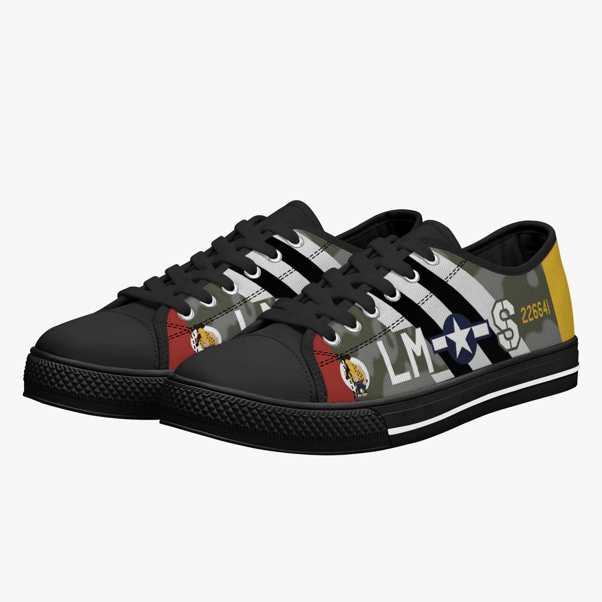 P-47 "Hairless Joe" Low  Top Canvas Shoes - I Love a Hangar