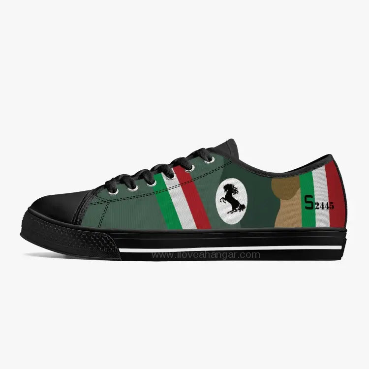 Spad XIII of Francesco Baracca Low Top Canvas Shoes - I Love a Hangar
