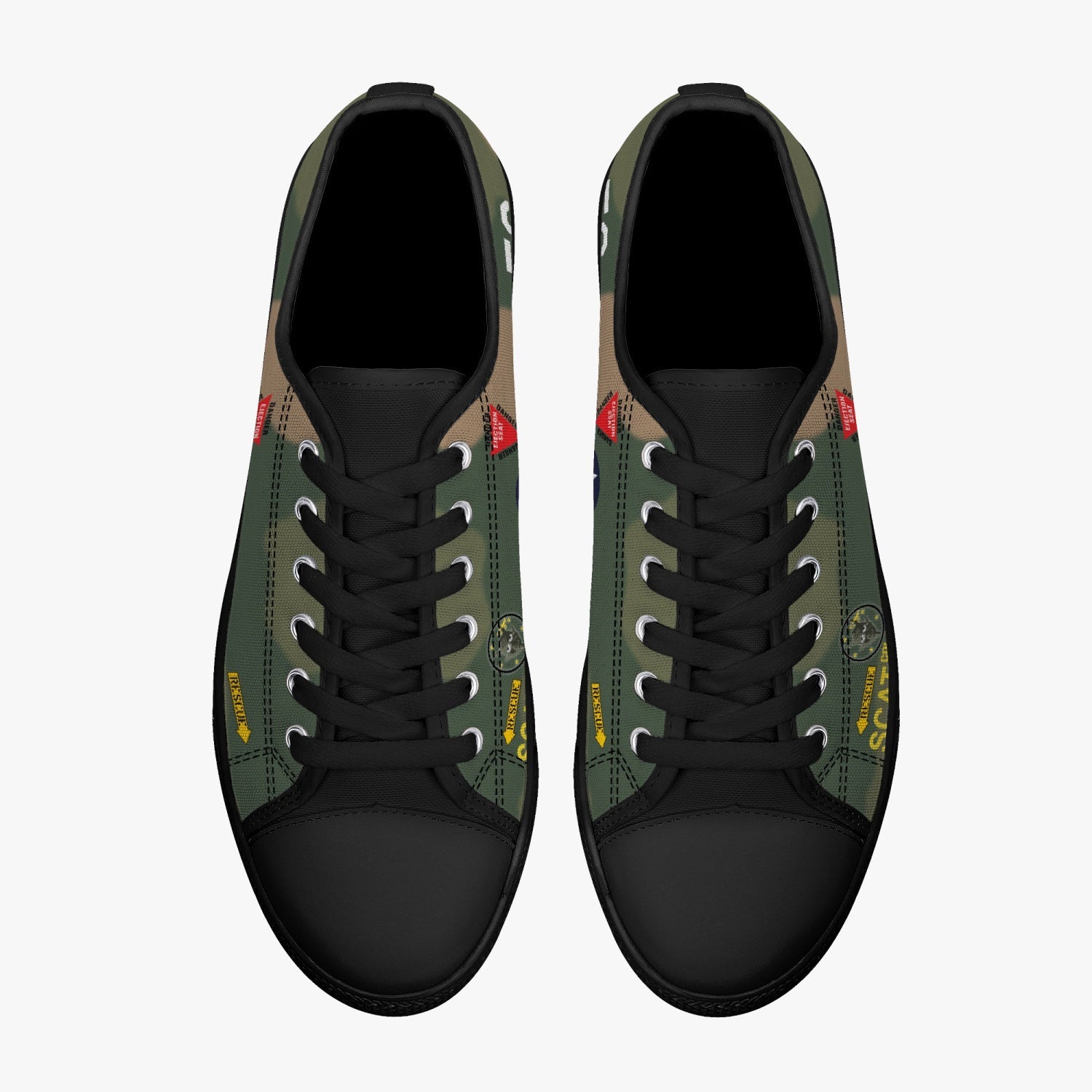 F-4 Phantom "SCAT XXVII" Low Top Canvas Shoes - I Love a Hangar