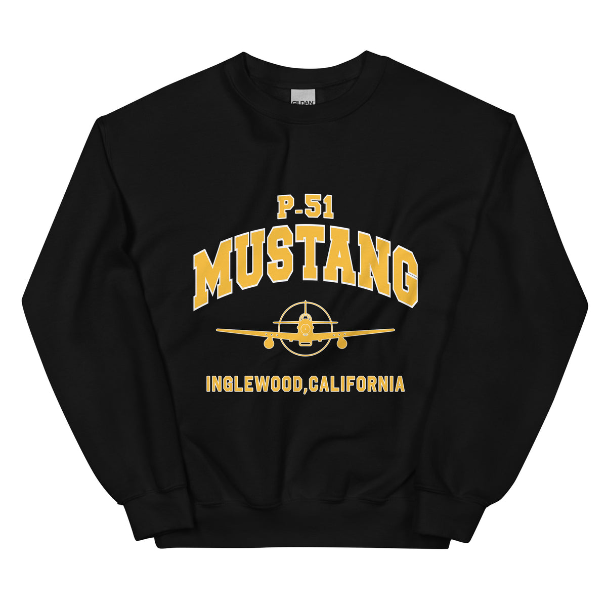 P-51 Mustang College Style Unisex Sweatshirt - I Love a Hangar