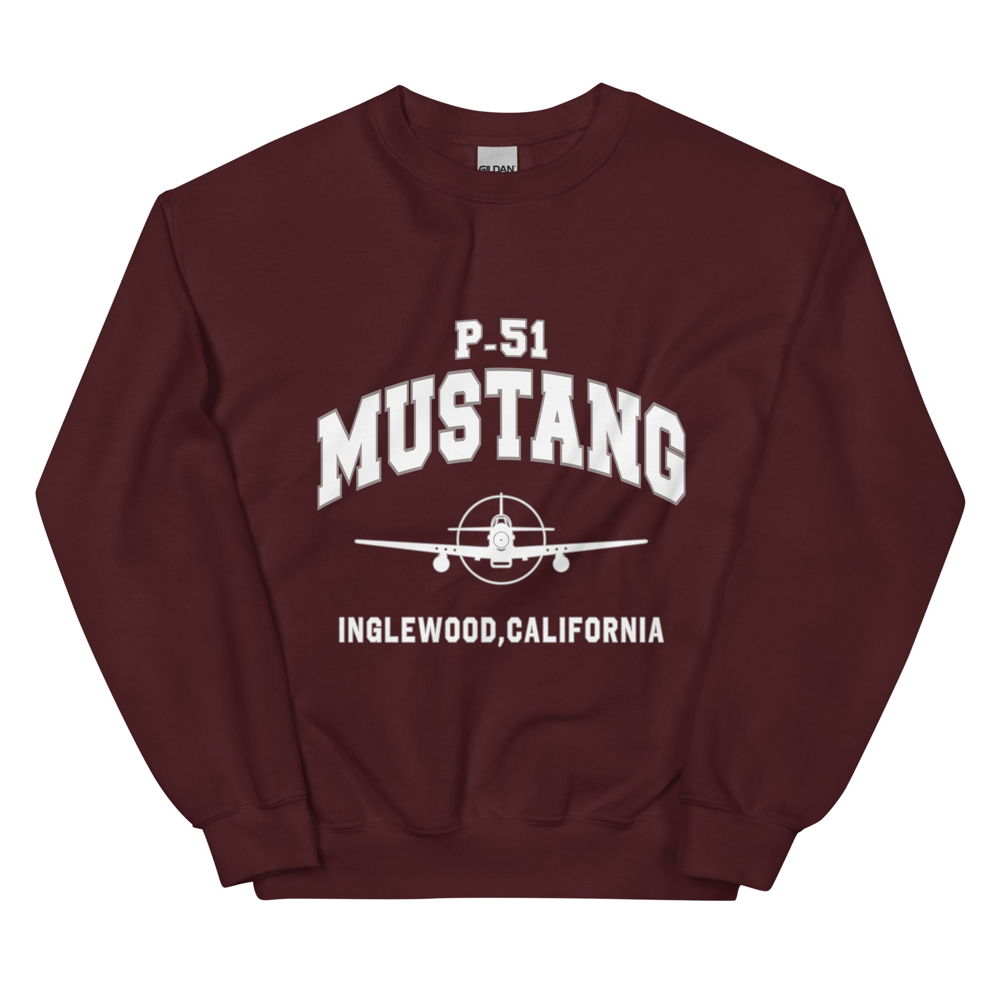 P-51 Mustang College Style Unisex Sweatshirt