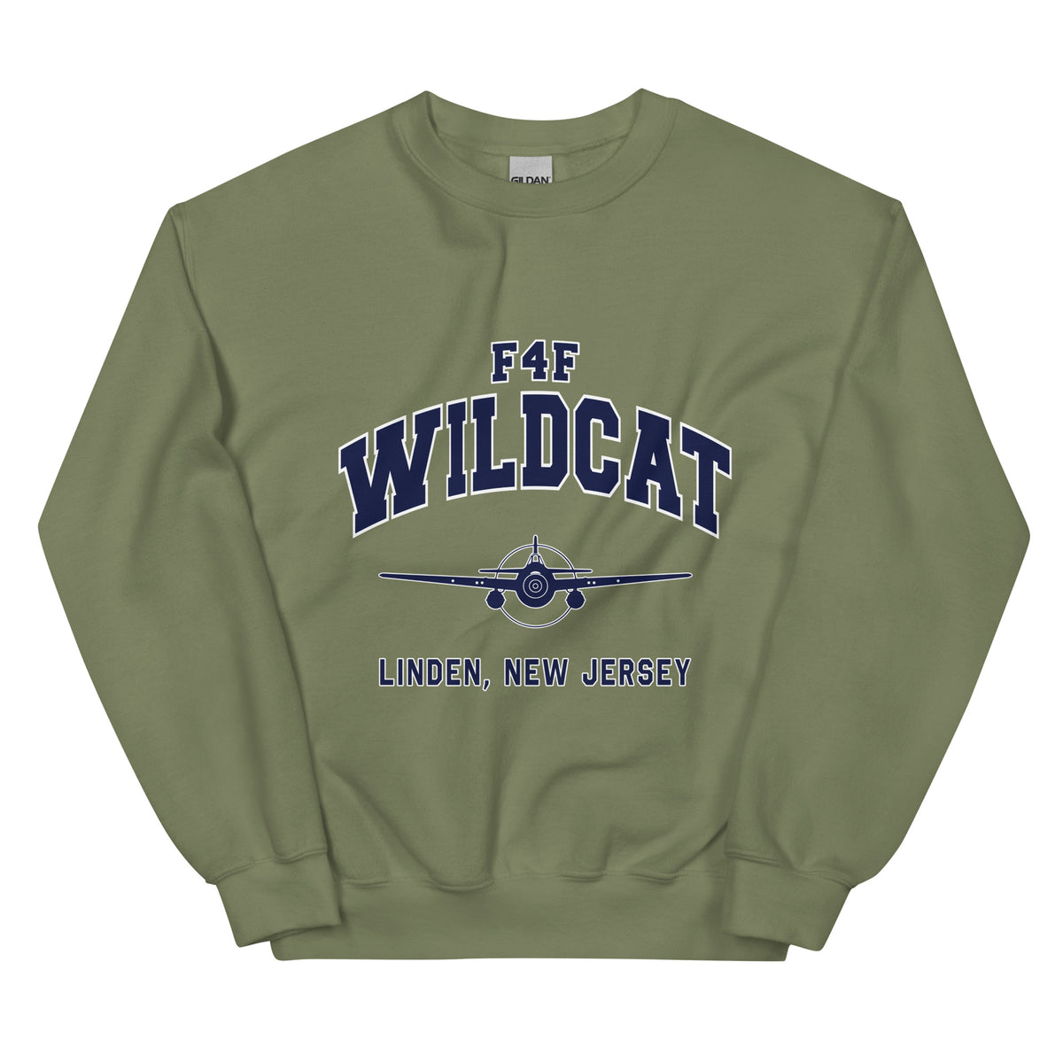 F4F Wildcat College Style Unisex Sweatshirt - I Love a Hangar