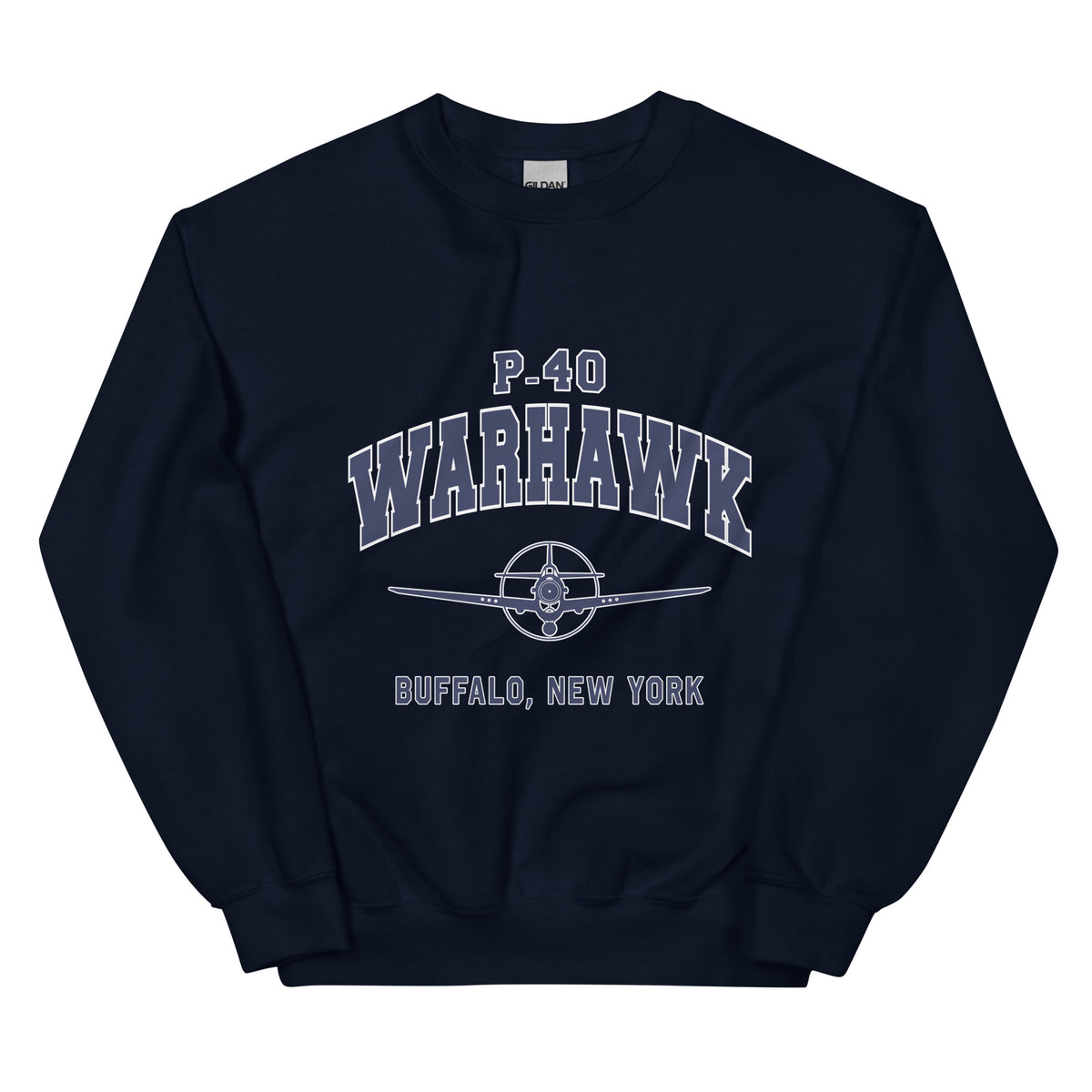 P-40 Warhawk College Style Unisex Sweatshirt - I Love a Hangar