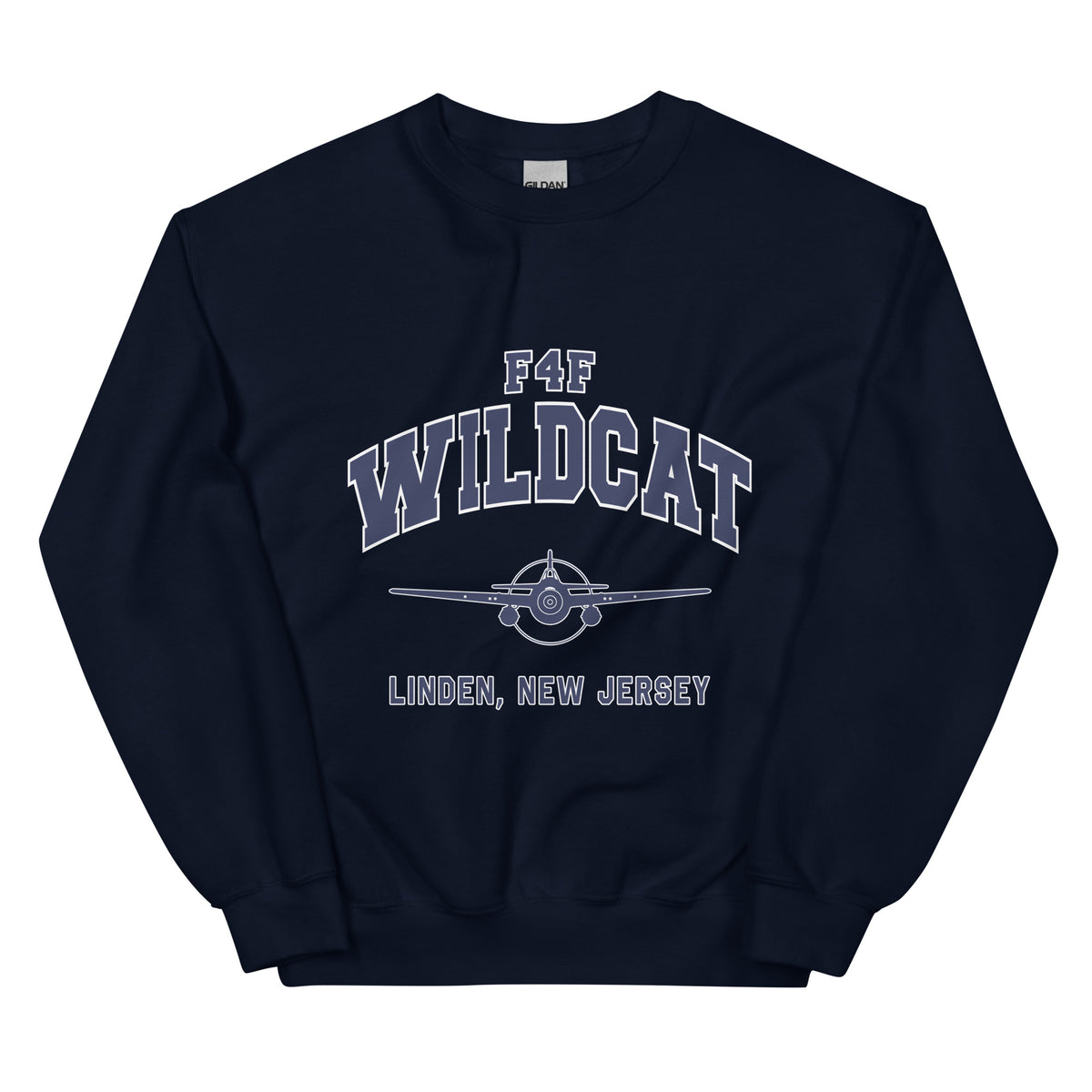 F4F Wildcat College Style Unisex Sweatshirt - I Love a Hangar