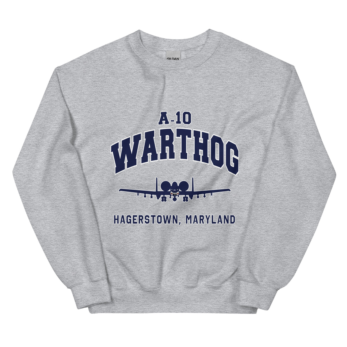 A-10 Warthog College Style Unisex Sweatshirt - I Love a Hangar