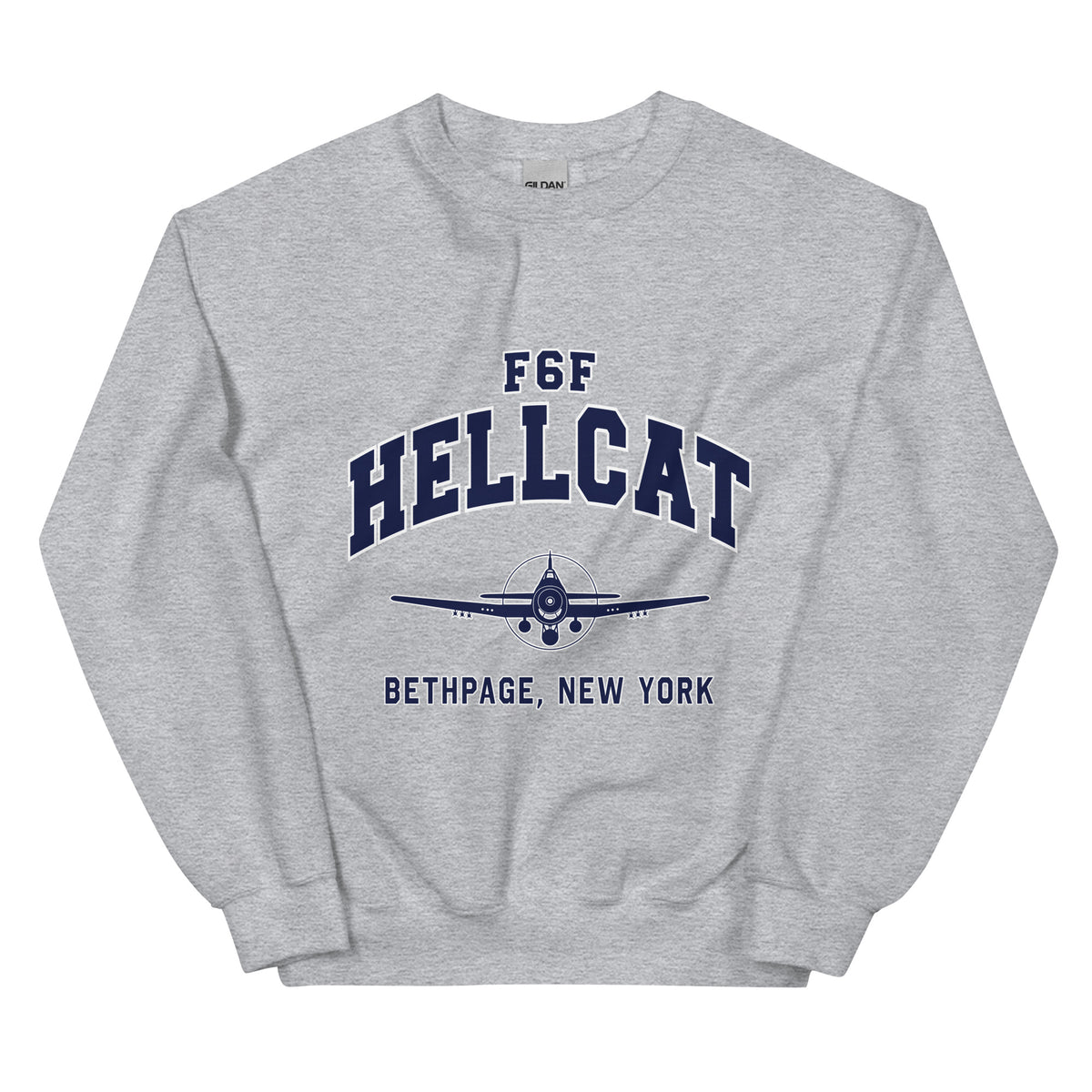 F6F Hellcat College Style Unisex Sweatshirt - I Love a Hangar